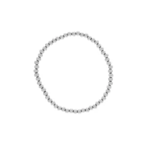 Passion Waterproof Elastic Ball Bracelet Silver Plating