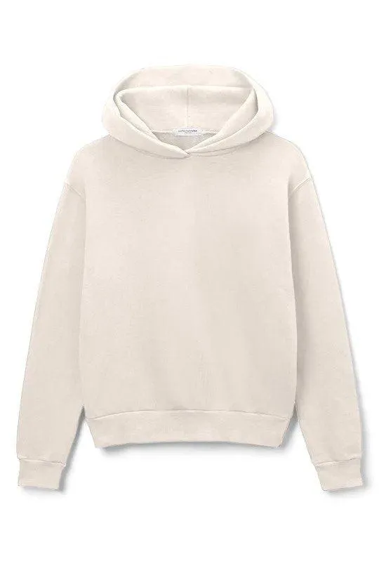 Perfect White Tee- Heart Pullover Hoodie - Pashmina