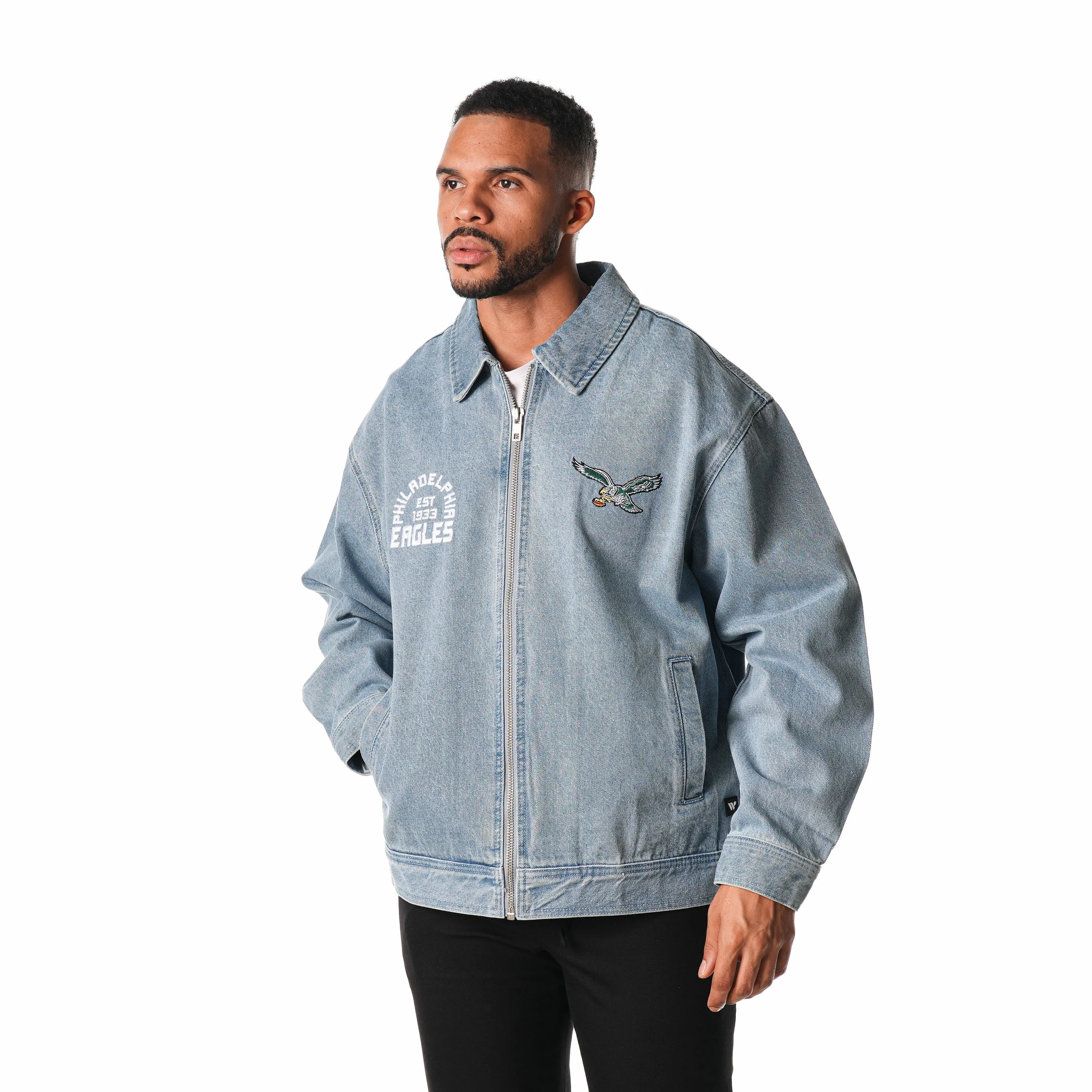 PHILADELPHIA EAGLES DENIM COACHES JACKET