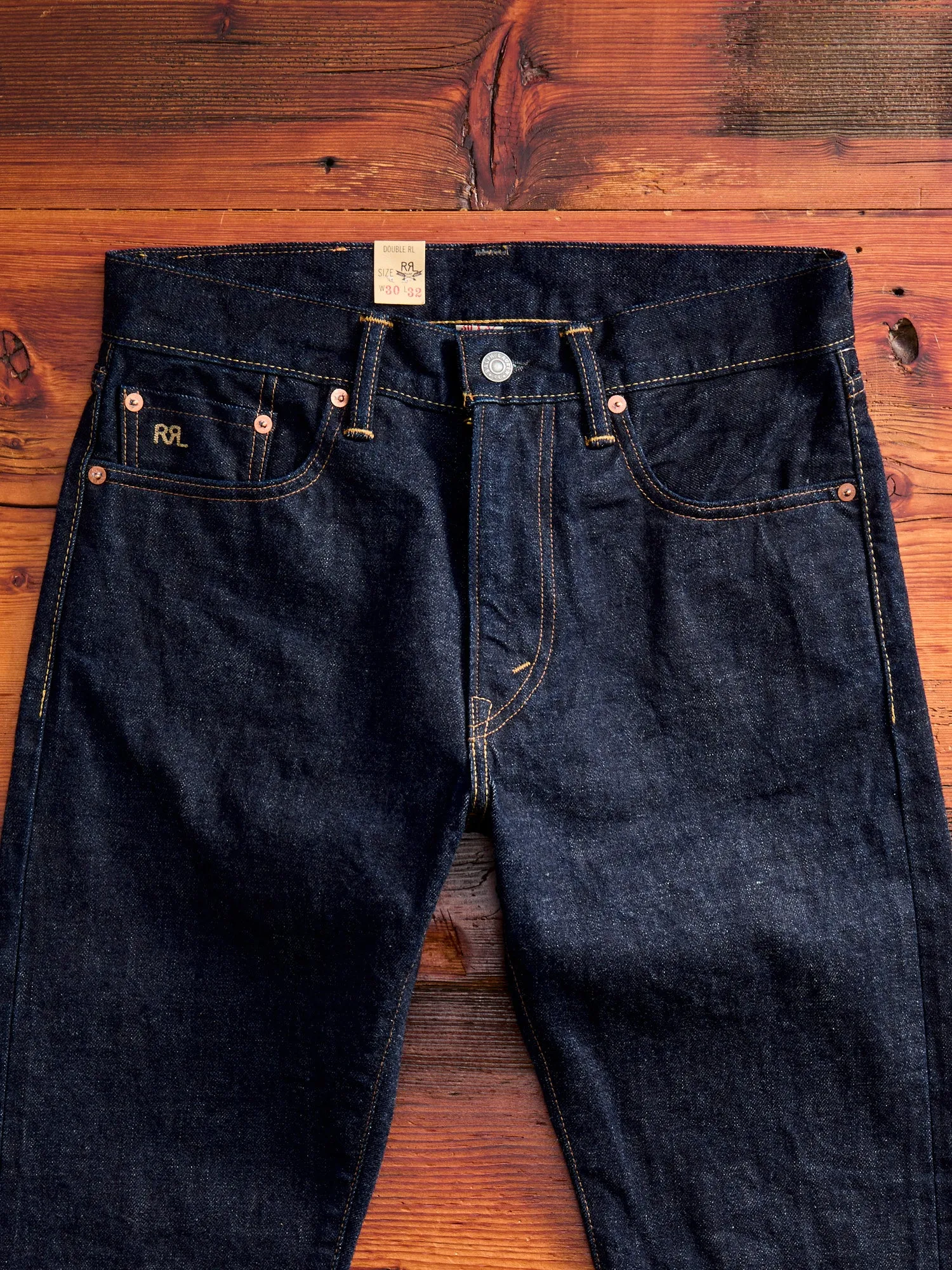 "East-West" 16oz Rinsed Selvedge Denim - High Slim Fit