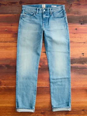 "Julian" 14oz Washed Indigo Stretch Selvedge Denim - Hammer Straight