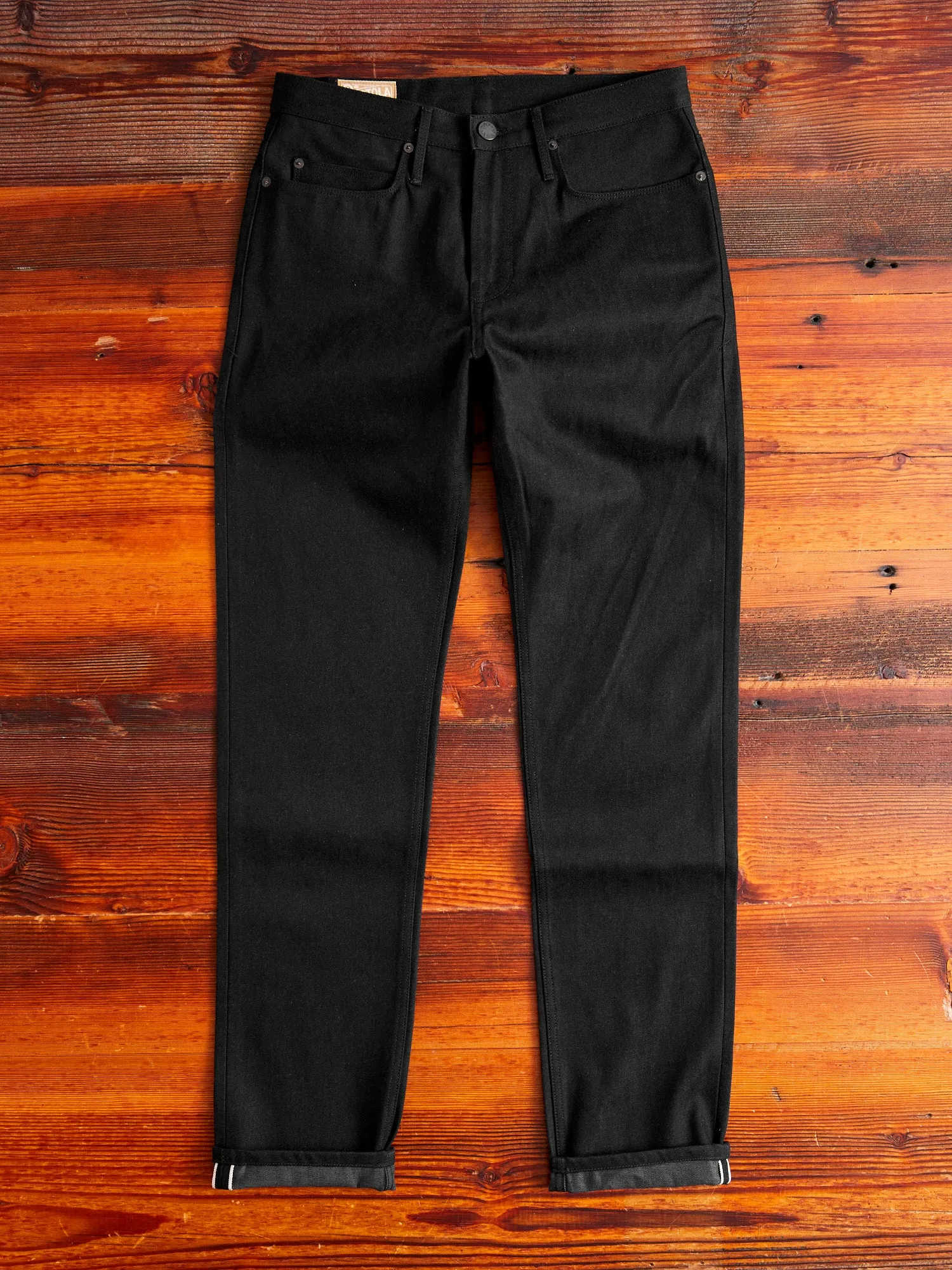 "Portola" 14.25oz Black Selvedge Denim - Tapered Fit