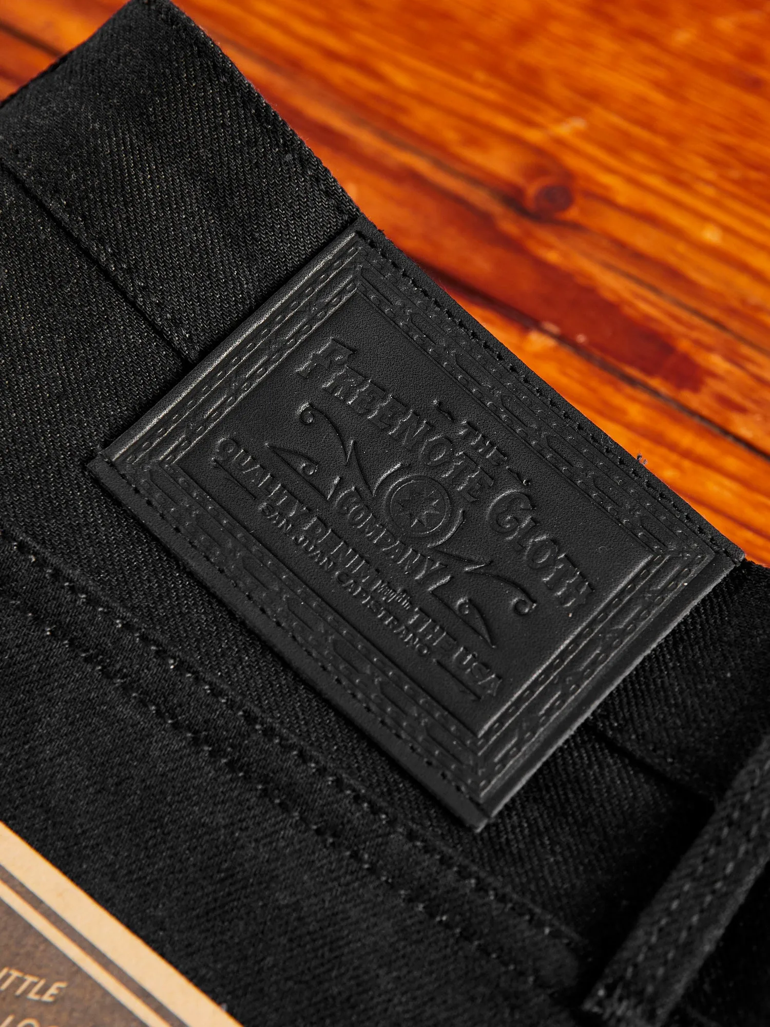 "Portola" 14.25oz Black Selvedge Denim - Tapered Fit