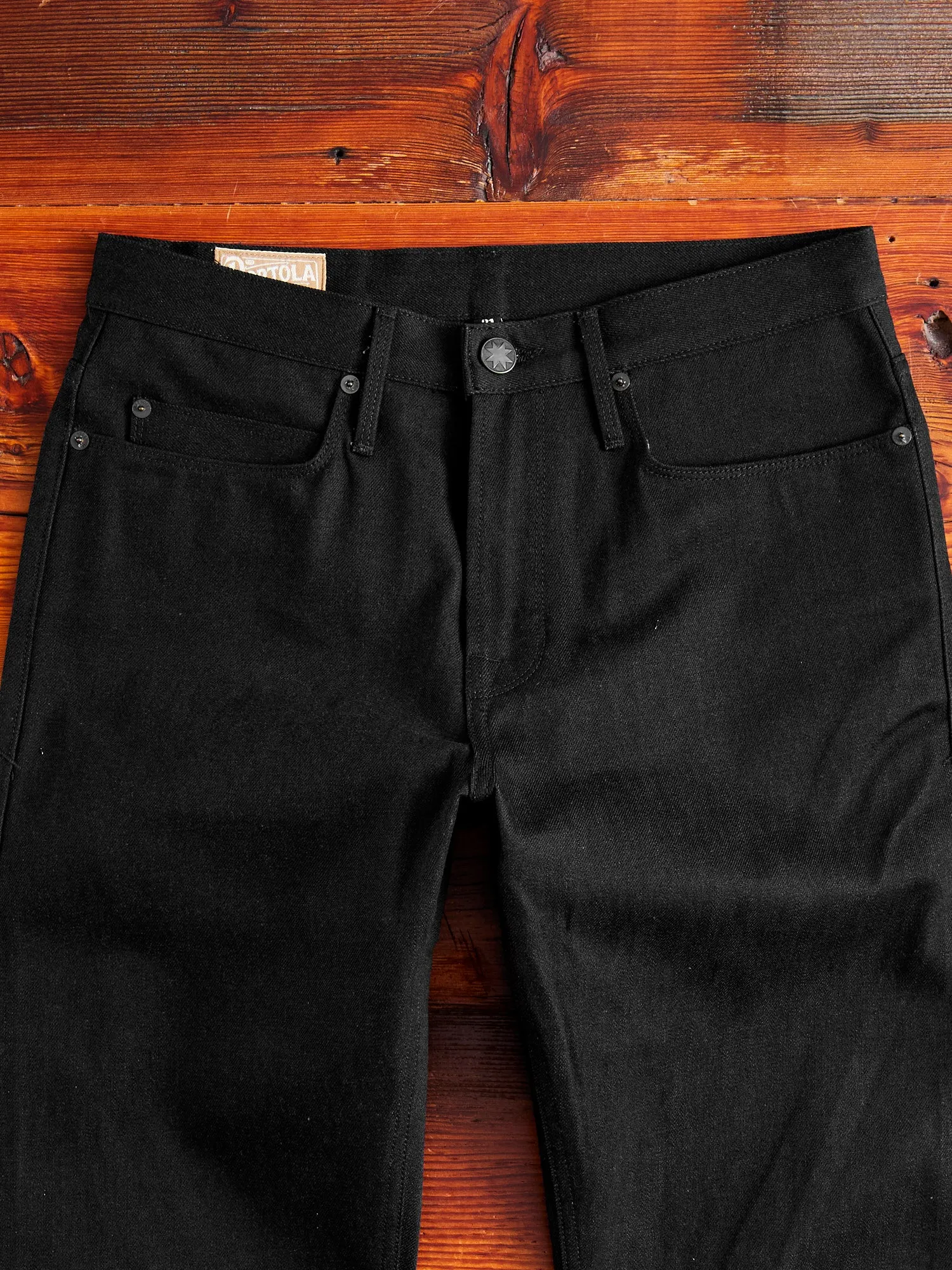 "Portola" 14.25oz Black Selvedge Denim - Tapered Fit