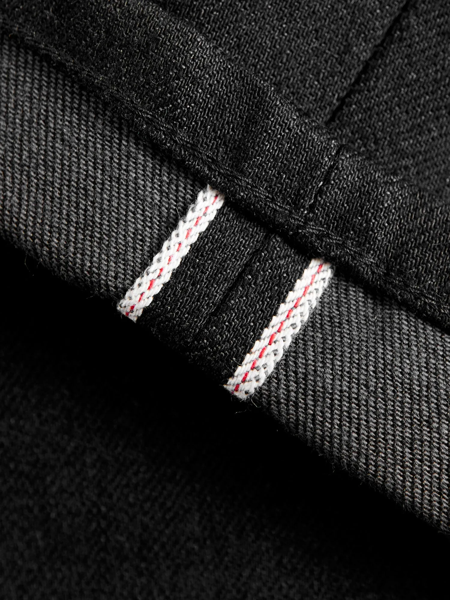 "Portola" 14.25oz Black Selvedge Denim - Tapered Fit