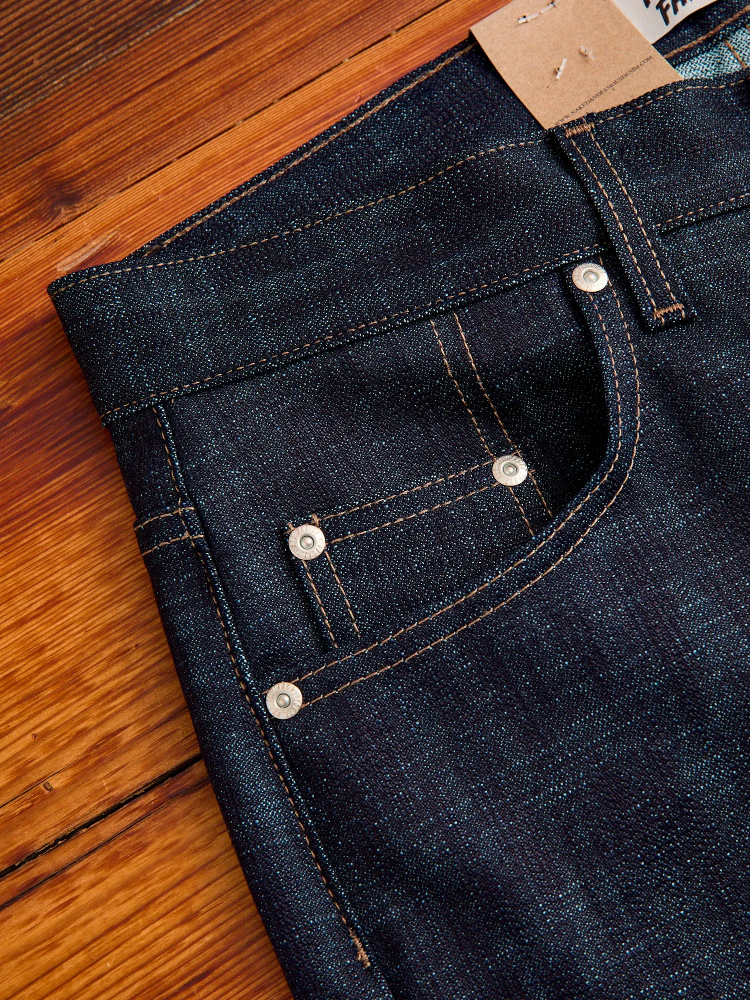 "Slub Stretch Broken Twill" 12.5oz Selvedge Denim - Easy Guy Fit