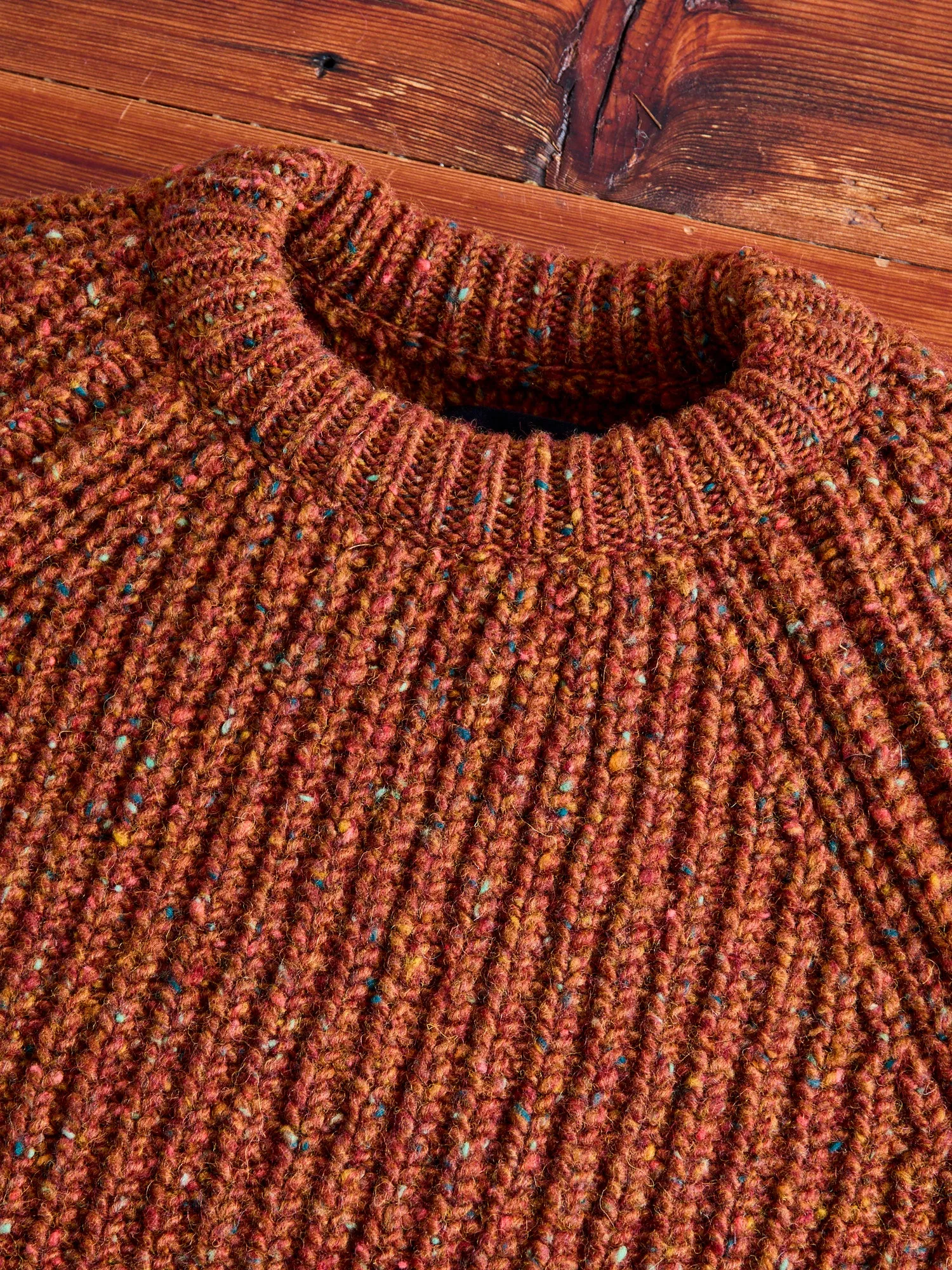 "Taste Of The Future" Wool Knit Sweater in Mars