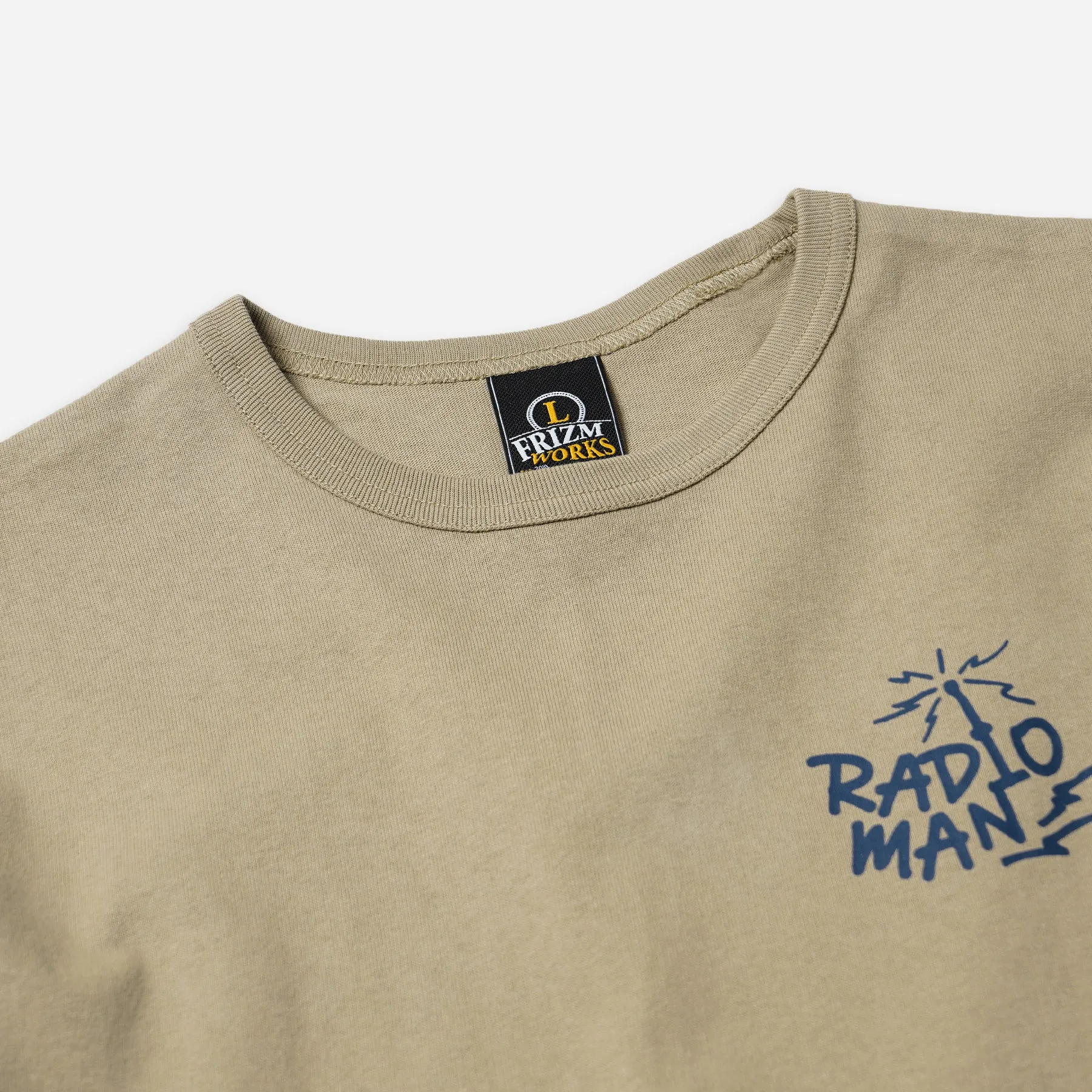 RADIO MAN LONG SLEEVE TEE - SAND