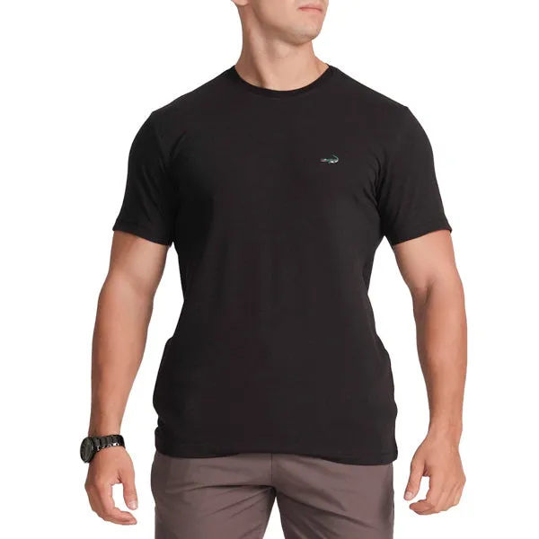 Slim Fit Crew Neck T-Shirt-Black