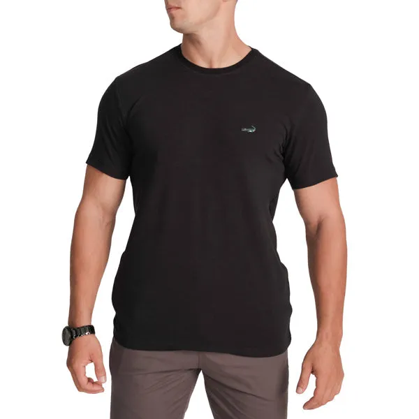 Slim Fit Crew Neck T-Shirt-Black