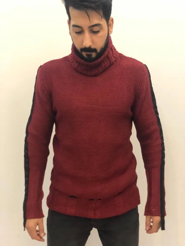 Sneakerjeans Bordeaux Collar Sweater AY159