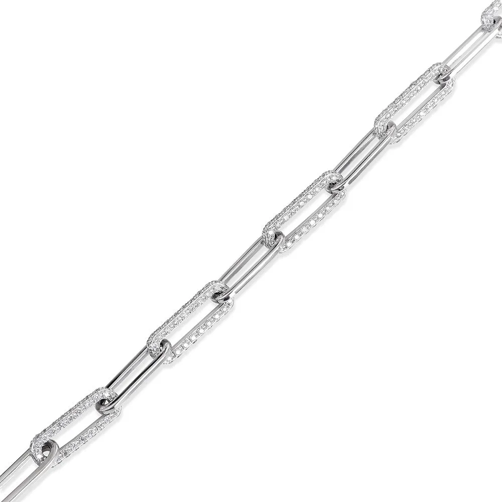 STEPH HEAVY LINK DIAMOND BRACELET