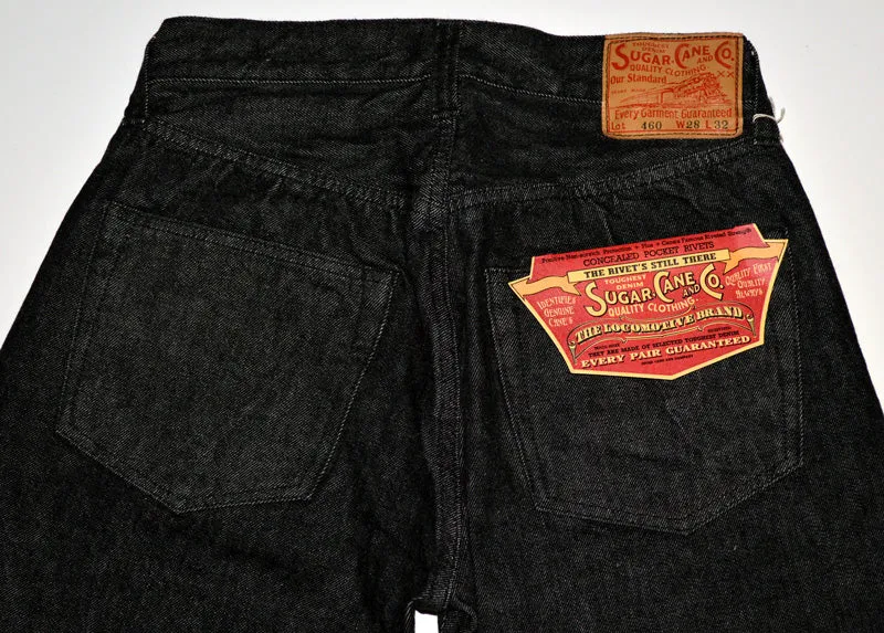 Black Denim 14.25oz Sugar Cane SC42460 1947 Model