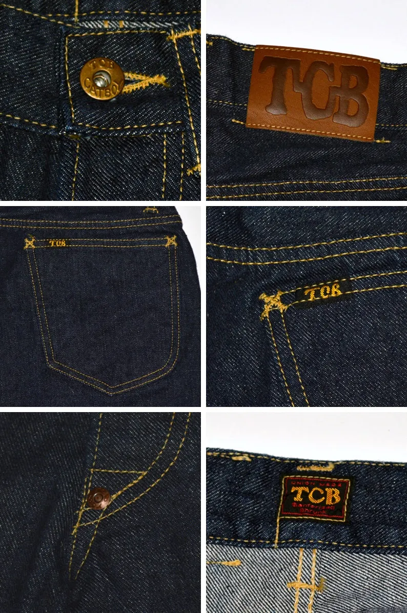 TCB Jeans Cats Drive Straight Fit Denim Pants