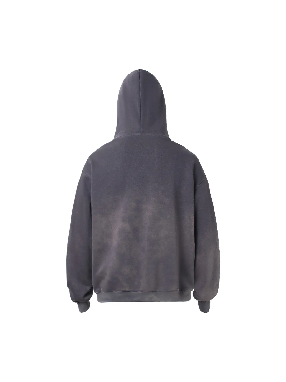 Thesupermade Distressed Double Zip Up Hoodie