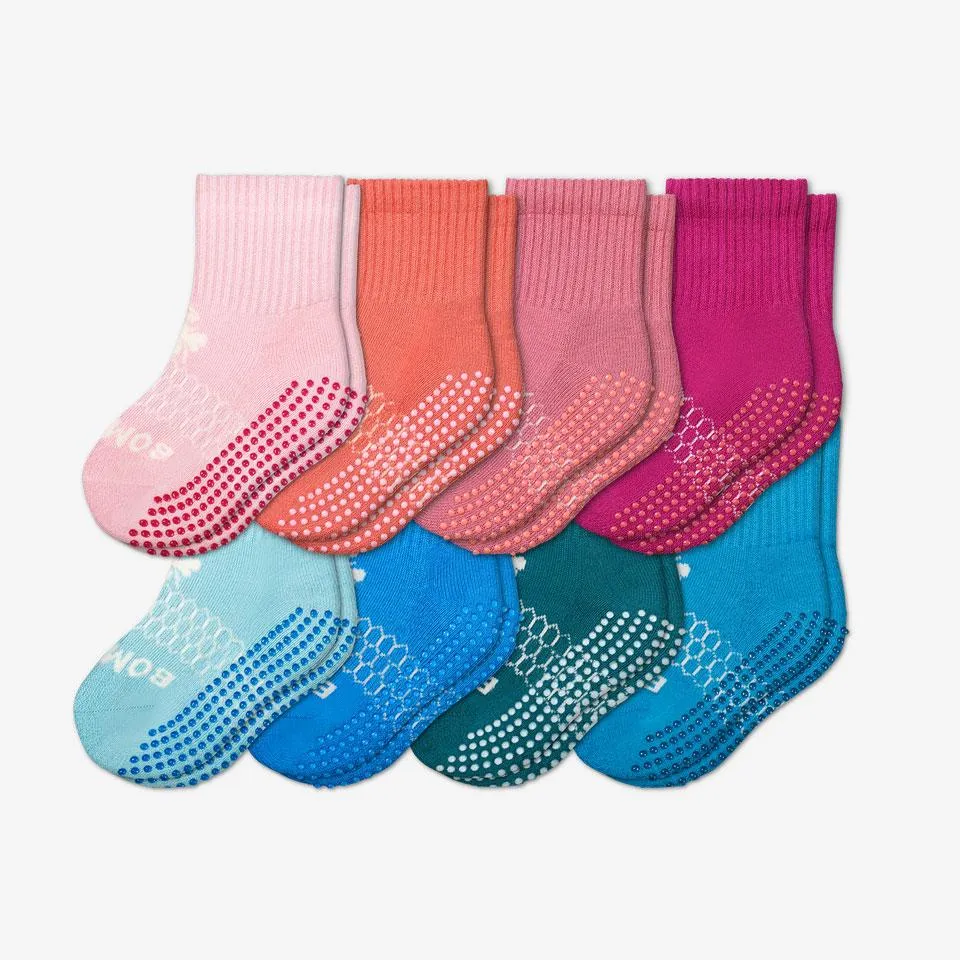 Toddler Gripper Calf Sock 8-Pack