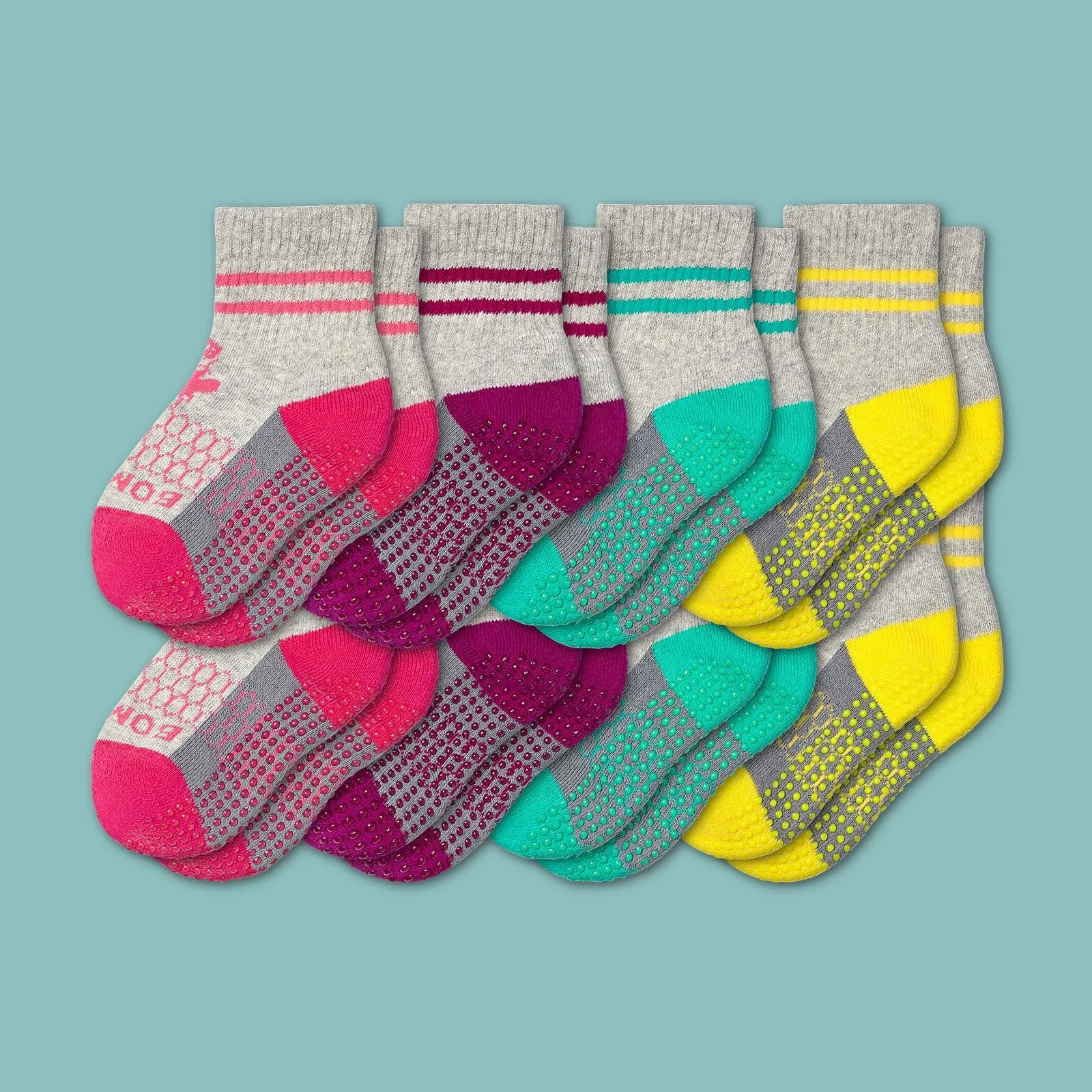 Toddler Gripper Calf Sock 8-Pack