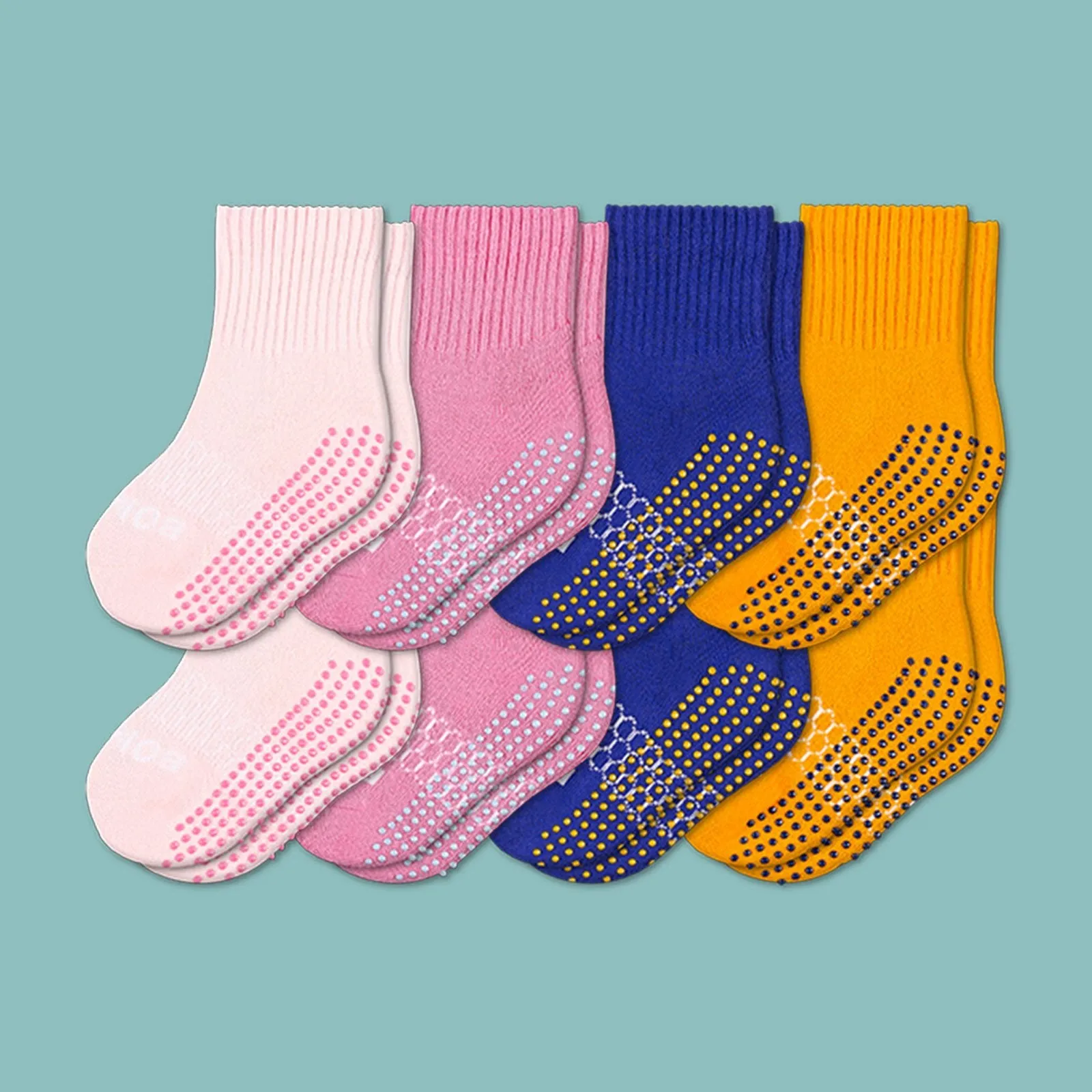 Toddler Gripper Calf Sock 8-Pack