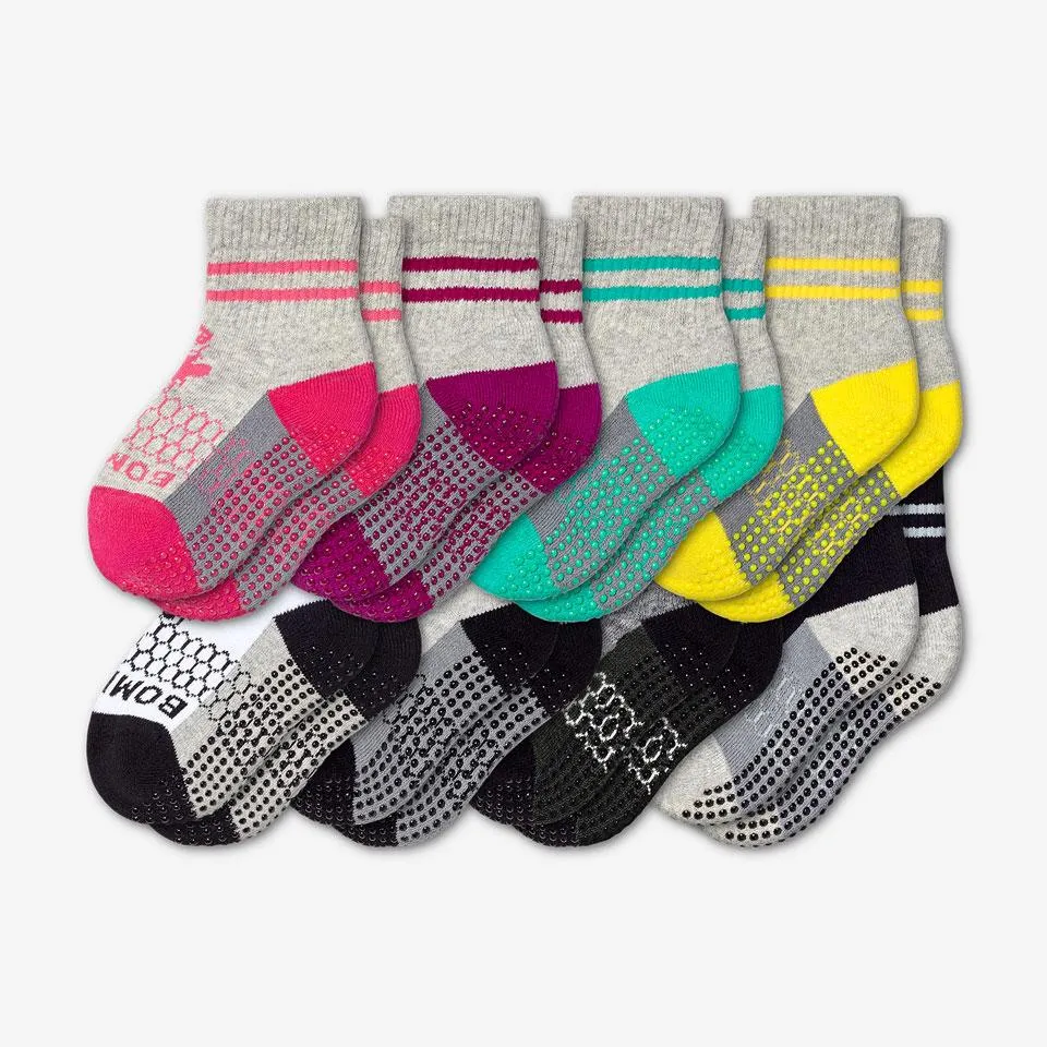 Toddler Gripper Calf Sock 8-Pack