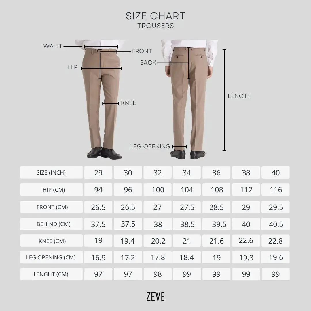 Trousers With Side Adjusters -  Linen Cream Plain