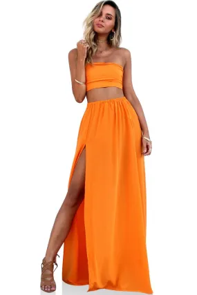 Two Piece gown - Tangerine Dream