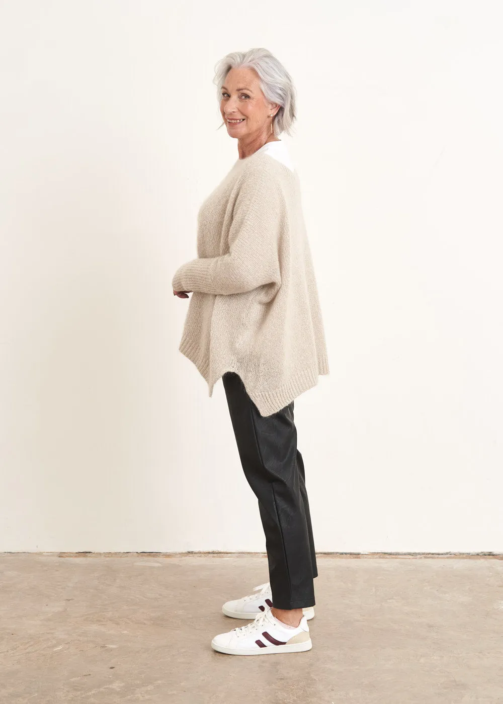 UMA SPARKLE SWEATER - OATMEAL