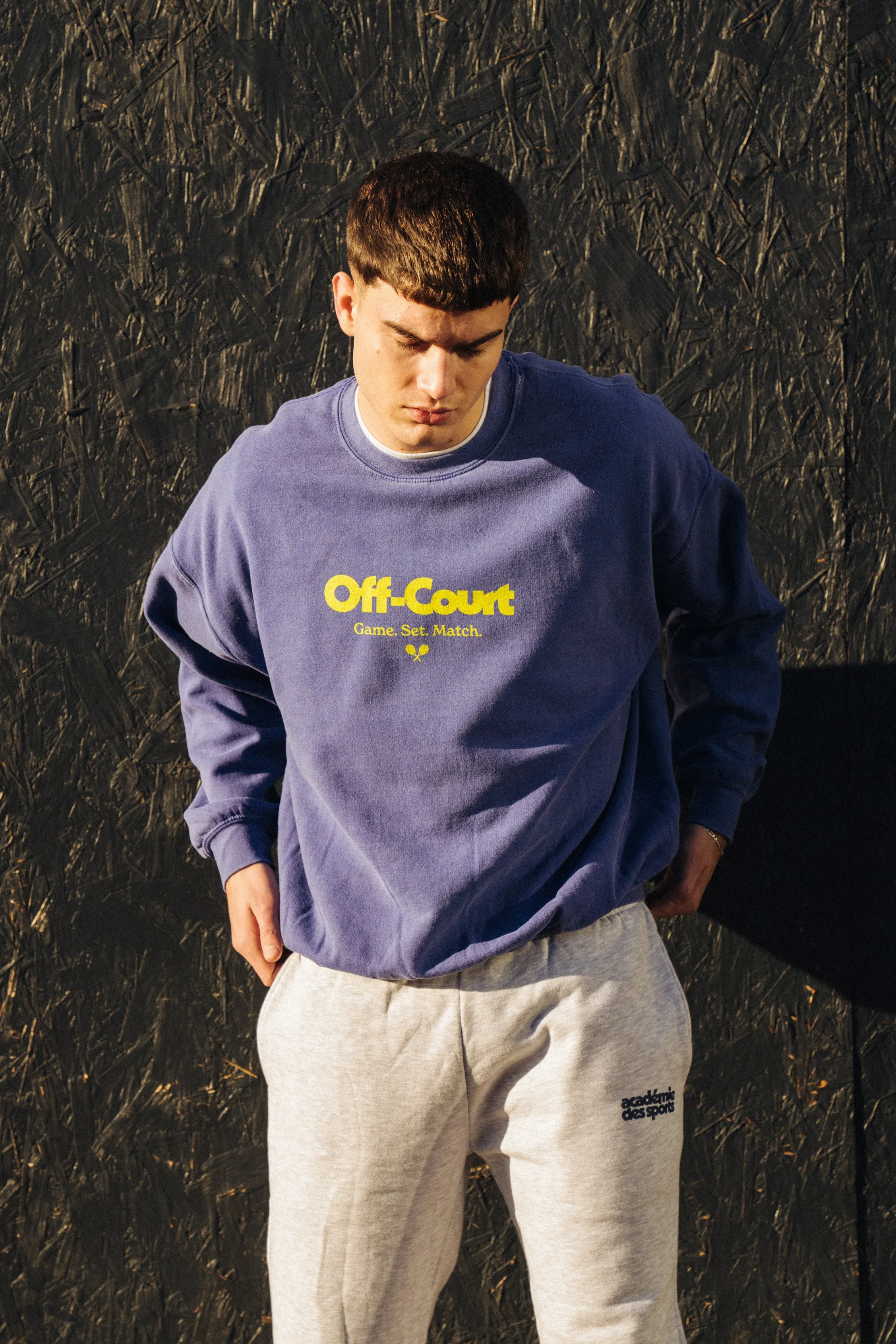 Vice 84 'Off-Court GSM' Vintage Washed Sweater - Purple