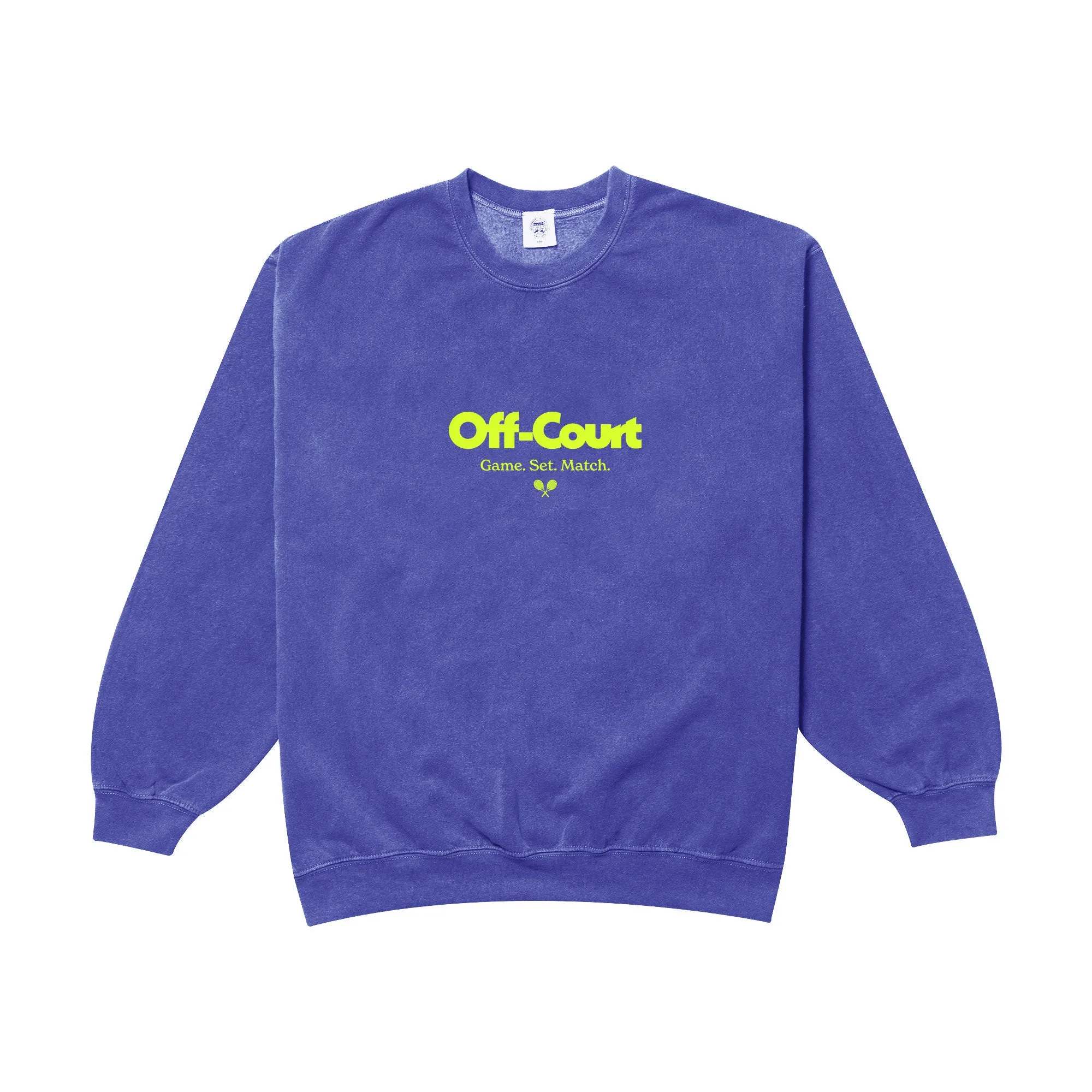 Vice 84 'Off-Court GSM' Vintage Washed Sweater - Purple