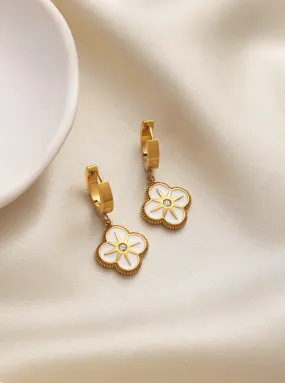 White Florence Earrings