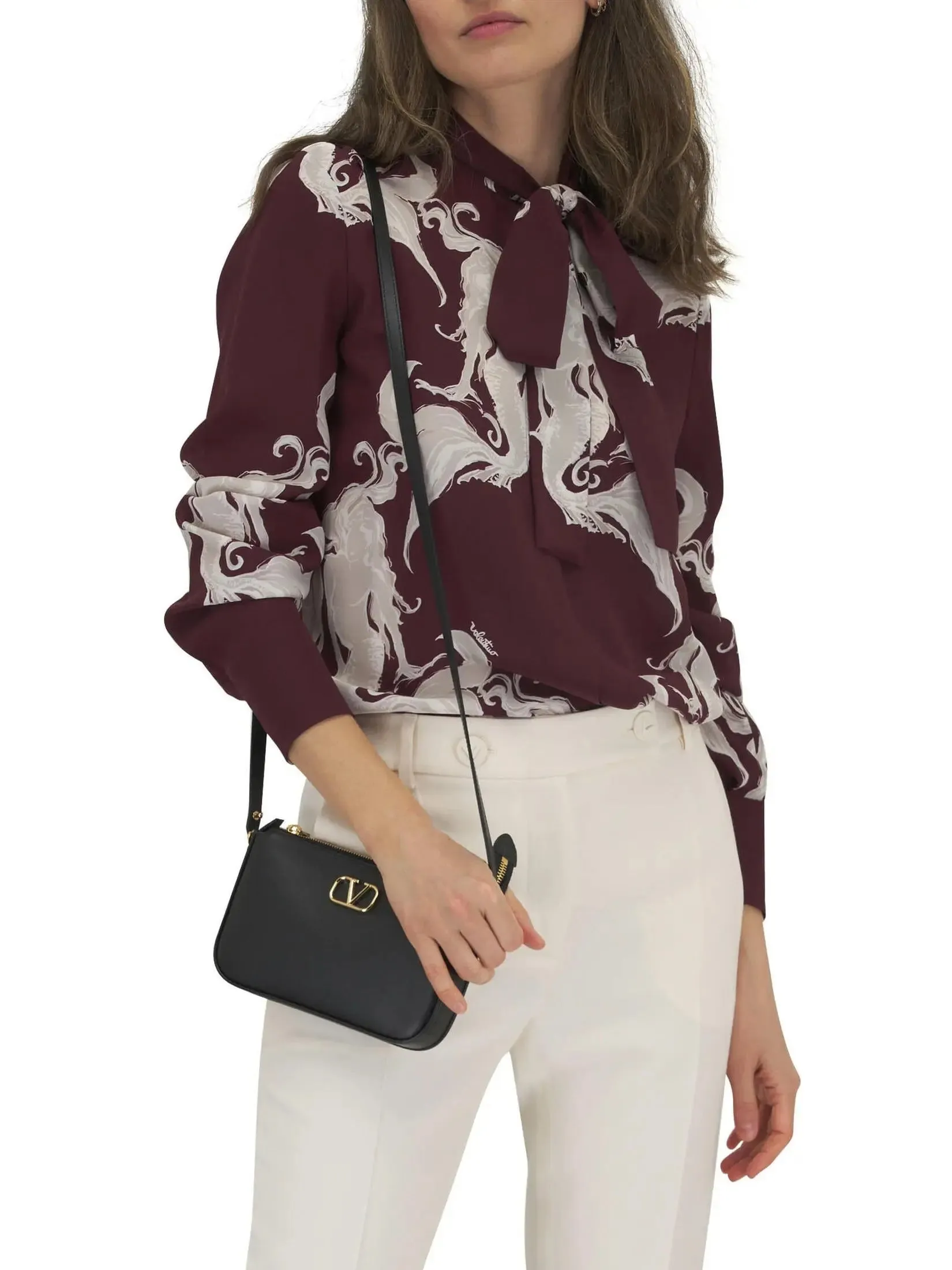 Women’s Amarone & Perla Metamorphos Gryphon Silk Blouse