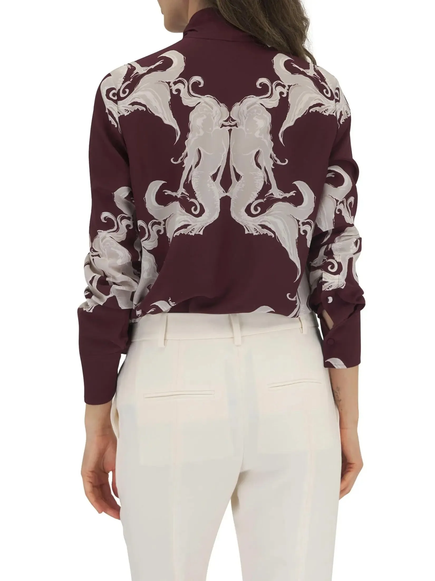 Women’s Amarone & Perla Metamorphos Gryphon Silk Blouse