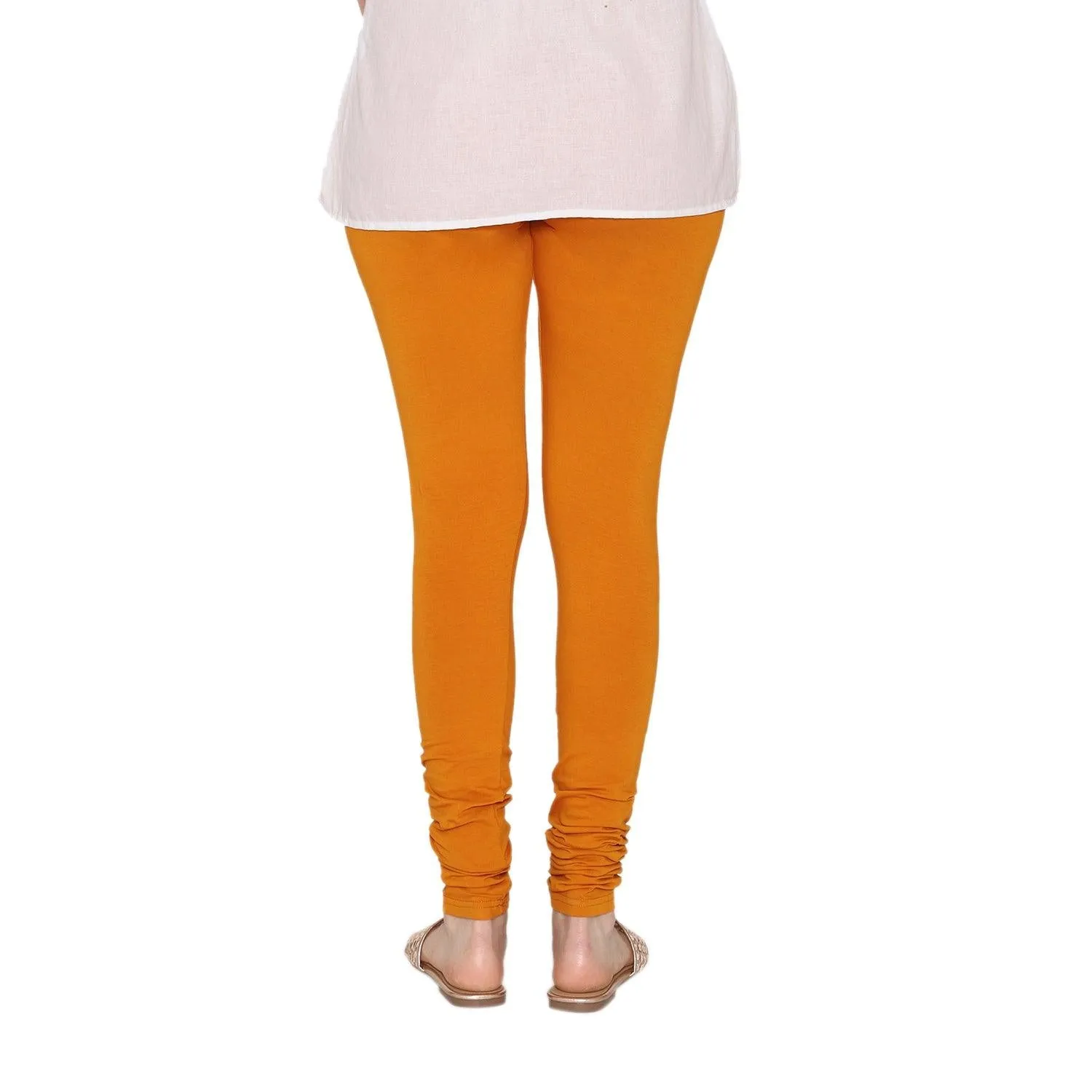 Women's Cotton Churidar Leggings (Free Size) - Nugget